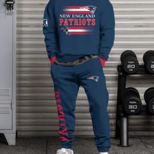 New England Patriots Sweatsuit Combo 3D Sweatshirt and Sweatpants CSP1853