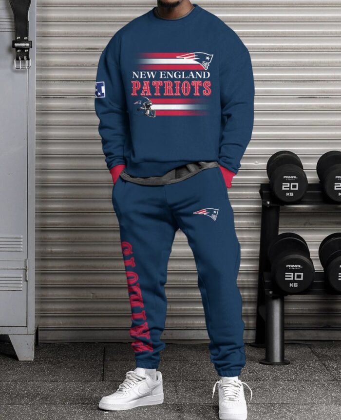 New England Patriots Sweatsuit Combo 3D Sweatshirt and Sweatpants CSP1853