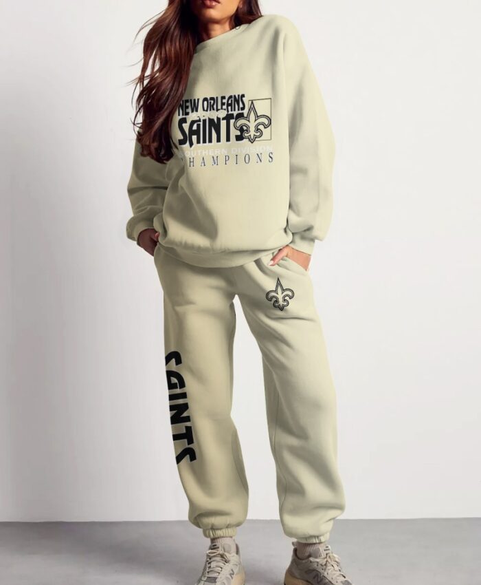 New Orleans Saints Sweatsuit Combo 3D Sweatshirt and Sweatpants CSP1788