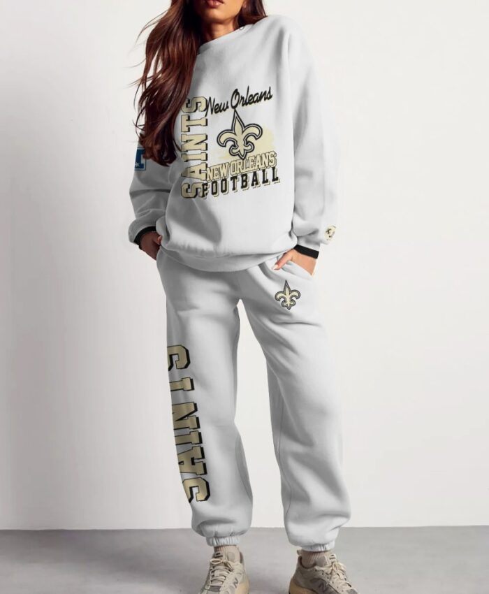 New Orleans Saints Sweatsuit Combo 3D Sweatshirt and Sweatpants CSP1793