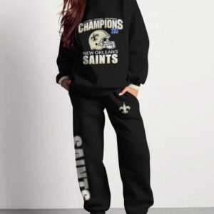 New Orleans Saints Sweatsuit Combo 3D Sweatshirt and Sweatpants CSP1795