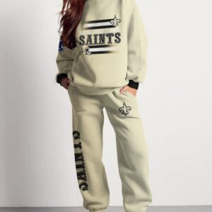 New Orleans Saints Sweatsuit Combo 3D Sweatshirt and Sweatpants CSP1800