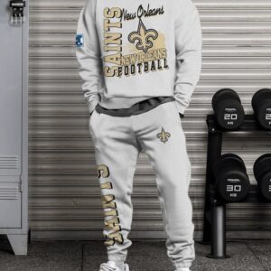 New Orleans Saints Sweatsuit Combo 3D Sweatshirt and Sweatpants CSP1822