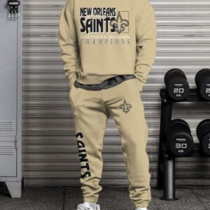 New Orleans Saints Sweatsuit Combo 3D Sweatshirt and Sweatpants CSP1857