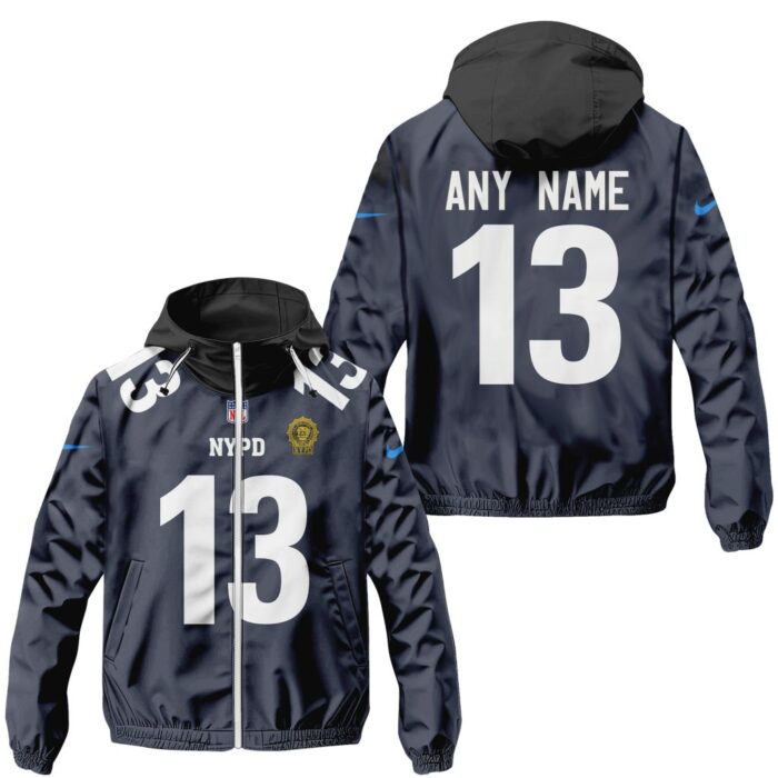 New York Giants NFL Specialized City Edition 2024/25 Windbreaker Outdoor Jacket Personalized Letters Number