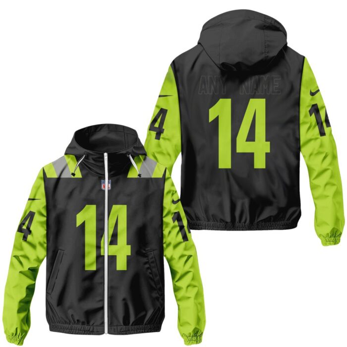 New York Jets NFL Specialized City Edition 2024/25 Windbreaker Outdoor Jacket Personalized Letters Number