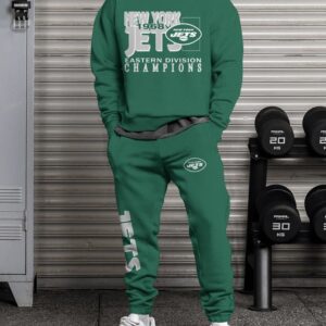 New York Jets Sweatsuit Combo 3D Sweatshirt and Sweatpants CSP1865