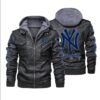 New York Yankees Black Brown Leather Jacket LIZ167