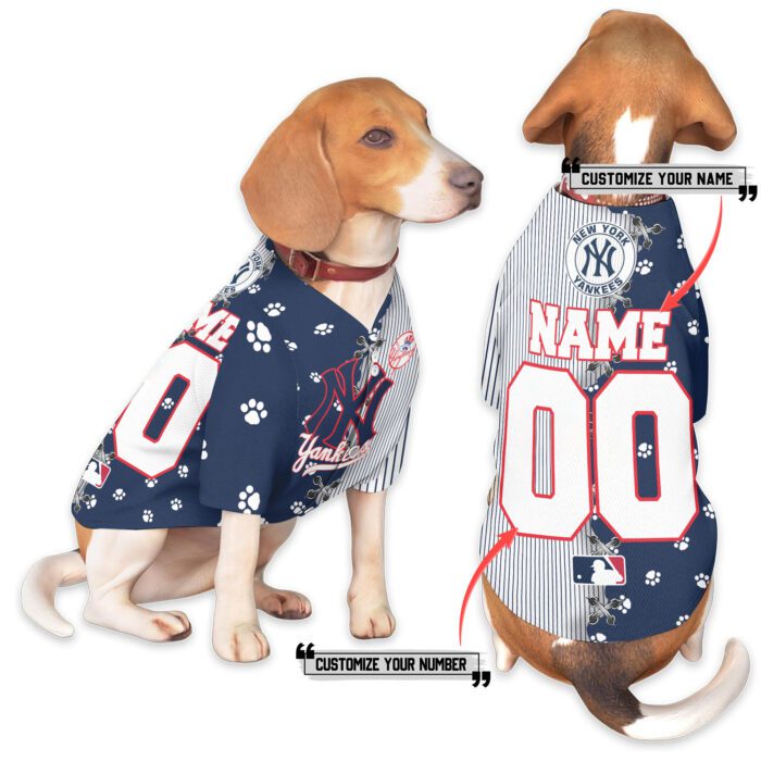 New York Yankees Pet Baseball Jersey