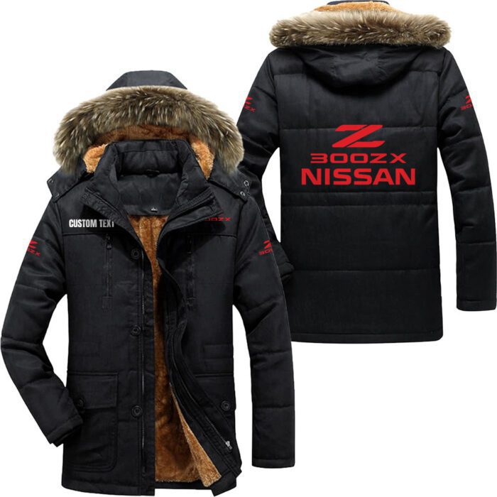 Nissan 300zx Hooded Fleece Parka Jacket Fleece Coat Winter Customize Name PJF1320