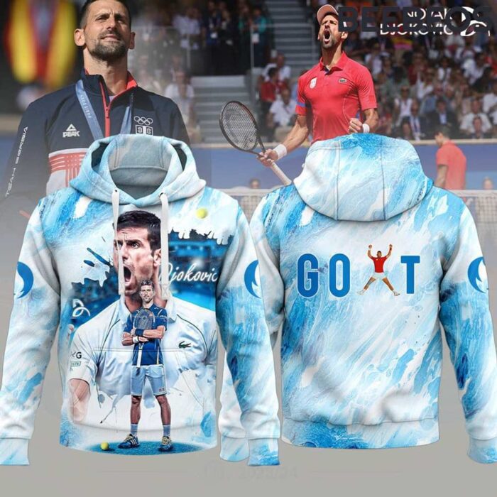 Novak Djokovic GOAT of Tennis Unisex Hoodie WBH5003