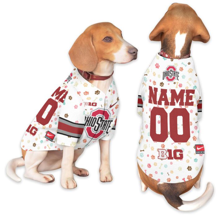 Ohio State Buckeyes Pet Baseball Jersey