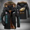 Philadelphia Eagles NFL Personalized Golden Logo Parka Jacket Fleece Coat Winter