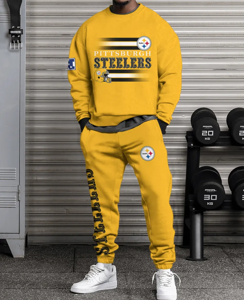 Pittsburgh Steelers Sweatsuit Combo 3D Sweatshirt and Sweatpants CSP1786