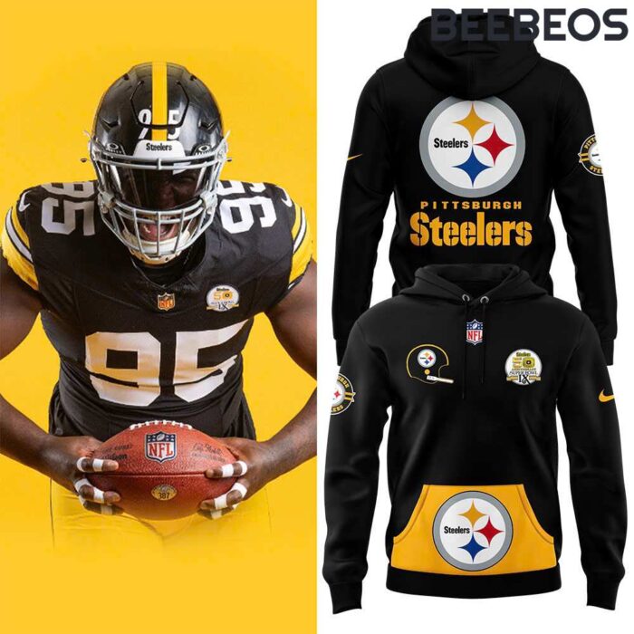 Pittsburgh Steelers Throwback 50th Anniversary Super Bowl Black Unisex Hoodie HBB1181