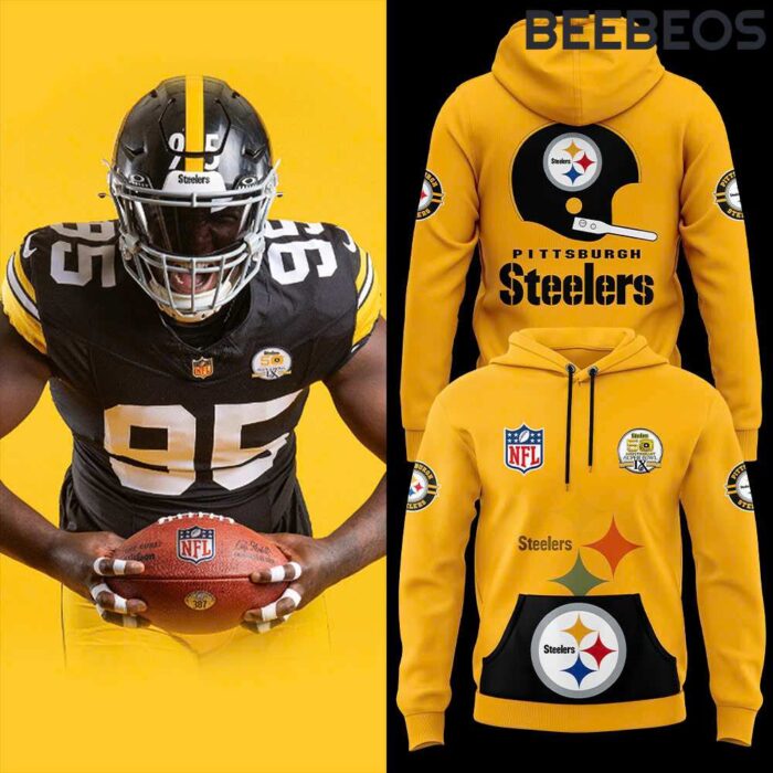 Pittsburgh Steelers Throwback 50th Anniversary Super Bowl Gold Unisex Hoodie HBB1180