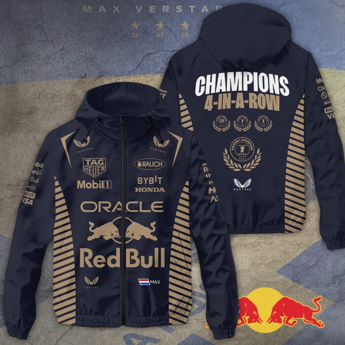 Red Bull Racing F1 Max Verstappen 3D Windbreaker Jacket GRB1026