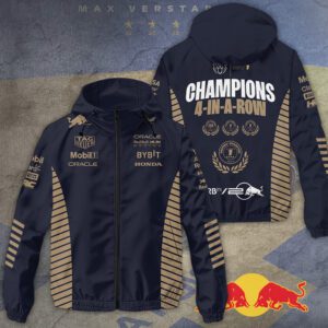 Red Bull Racing F1 Max Verstappen 3D Windbreaker Jacket GRB1030