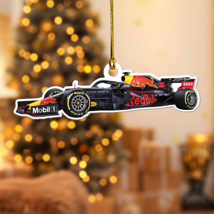 Red Bull Racing F1 Max Verstappen Custom Shape 2-sided Acrylic Car Ornament GRB1058