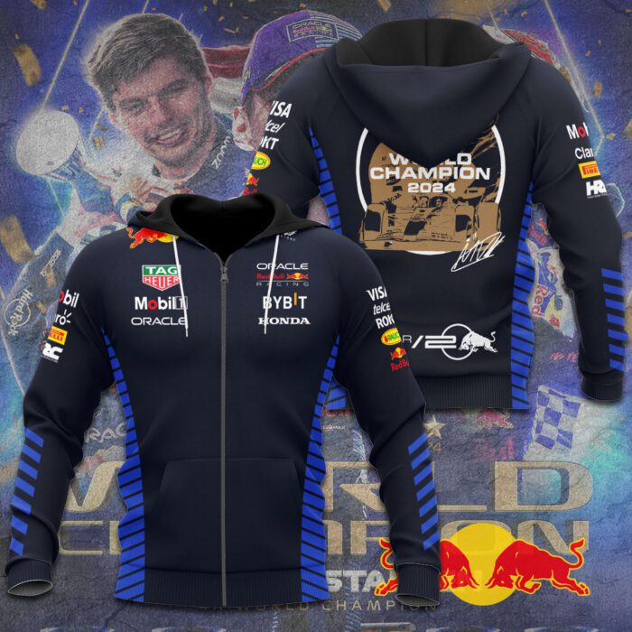 Red Bull Racing F1 Max Verstappen Performance Unisex Zip Hoodie GRB1135