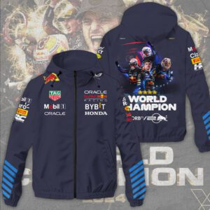 Red Bull Racing F1 Max Verstappen x MV1 3D Windbreaker Jacket GRB1072