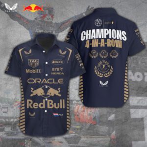 Red Bull Racing F1 Max Verstappen x MV1 Short Sleeve Dress Shirt GRB1073