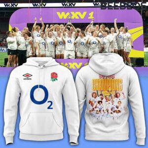 Red Roses 2024 Women's Rugby Champions Unisex Hoodie HBB1189