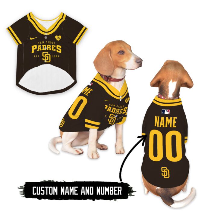 San Diego Padres Pet Baseball Jersey