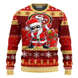 San Francisco 49ers NFL Dabbing Santa Claus Ugly Christmas Sweater FUL1114