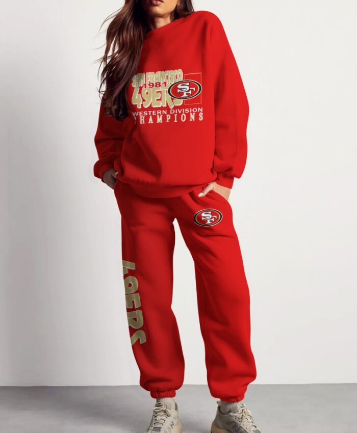 San Francisco 49ers Sweatsuit Combo 3D Sweatshirt and Sweatpants CSP1803