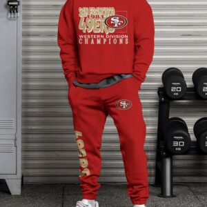 San Francisco 49ers Sweatsuit Combo 3D Sweatshirt and Sweatpants CSP1806