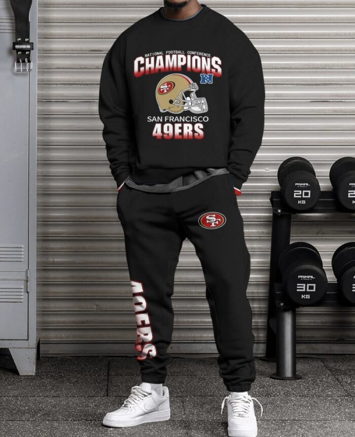 San Francisco 49ers Sweatsuit Combo 3D Sweatshirt and Sweatpants CSP1807