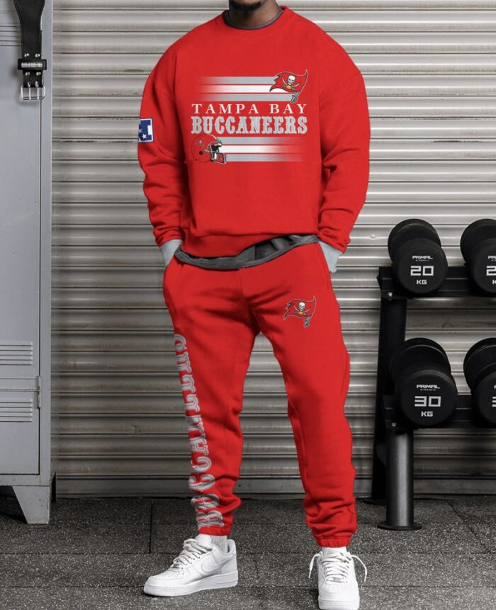 Tampa Bay Buccaneers Sweatsuit Combo 3D Sweatshirt and Sweatpants CSP1832