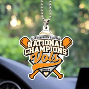 Tennessee Volunteers Baseball Custom Shape 2-sided Acrylic Car Ornament GOM1172