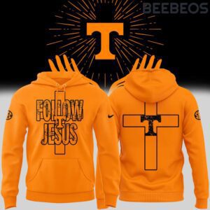 Tennessee Volunteers Follow Jesus Special Edition Orange Unisex Hoodie WBH5016