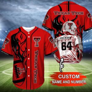 Texas Tech Red Raiders NCAA Baseball Jersey Personalized 2023 BJ2348