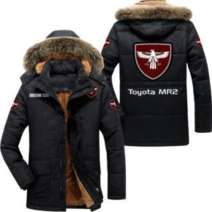 Toyota mr2 Hooded Fleece Parka Jacket Fleece Coat Winter Customize Name PJF1306