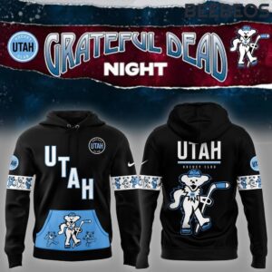 Utah Hockey Club x Grateful Dead Special Edition Black Unisex Hoodie WBH5058