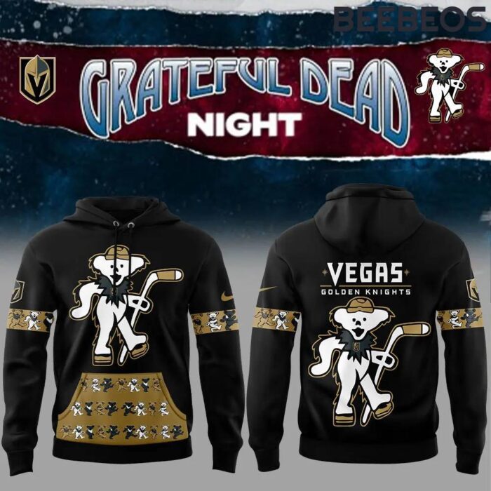 Vegas Golden Knights x Grateful Dead Black Unisex Hoodie WBH5072