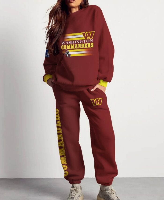 Washington Commanders Sweatsuit Combo 3D Sweatshirt and Sweatpants CSP1838