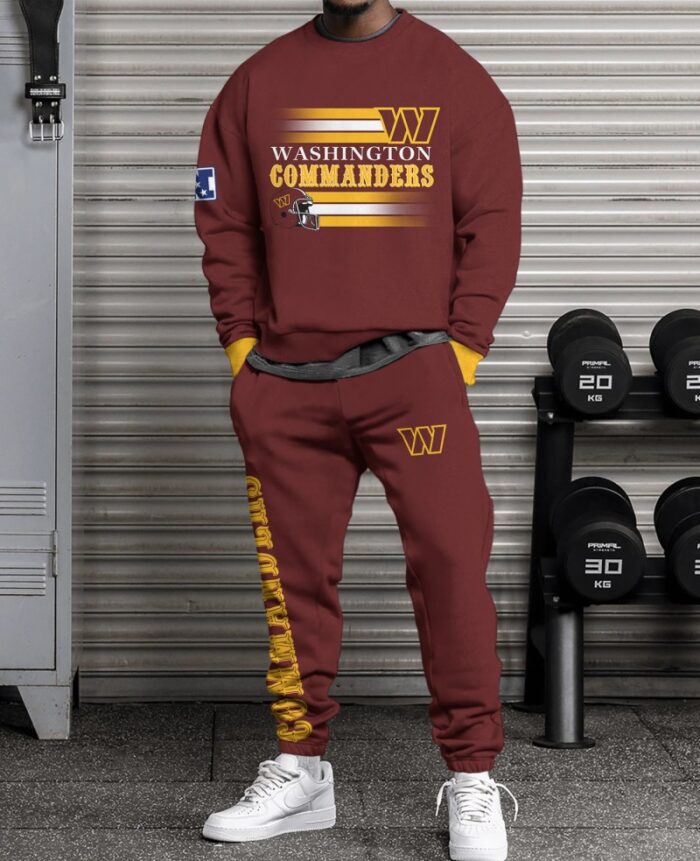 Washington Commanders Sweatsuit Combo 3D Sweatshirt and Sweatpants CSP1844