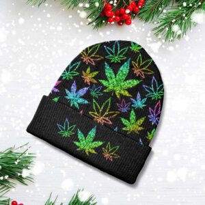 Weed Beanie Hat Wool Winter Hat WBH1265