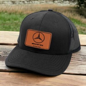 AMG Personalized Leather Patch Cap LPC1151