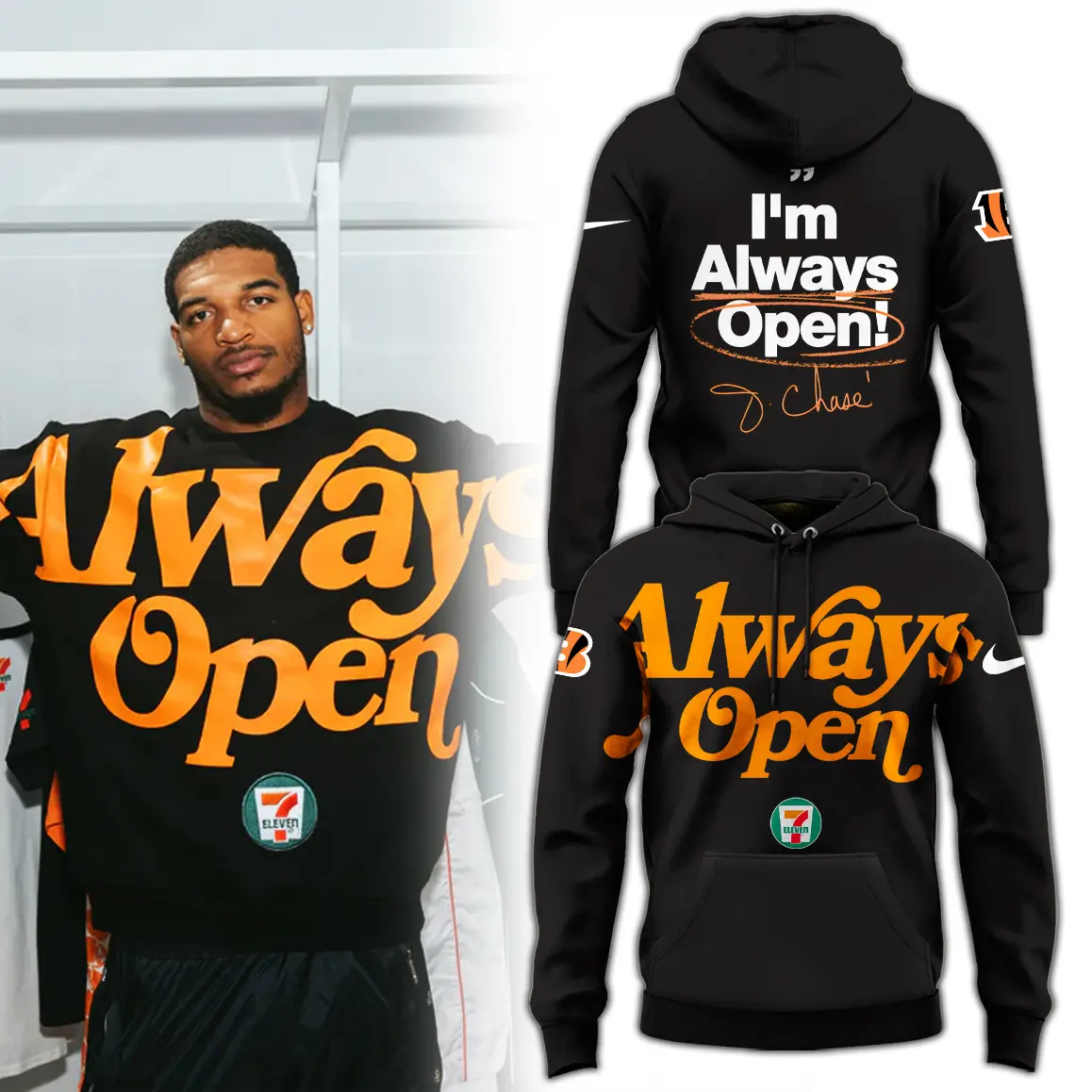 Always Open 7eleven Ja'marr Chase WUH3105