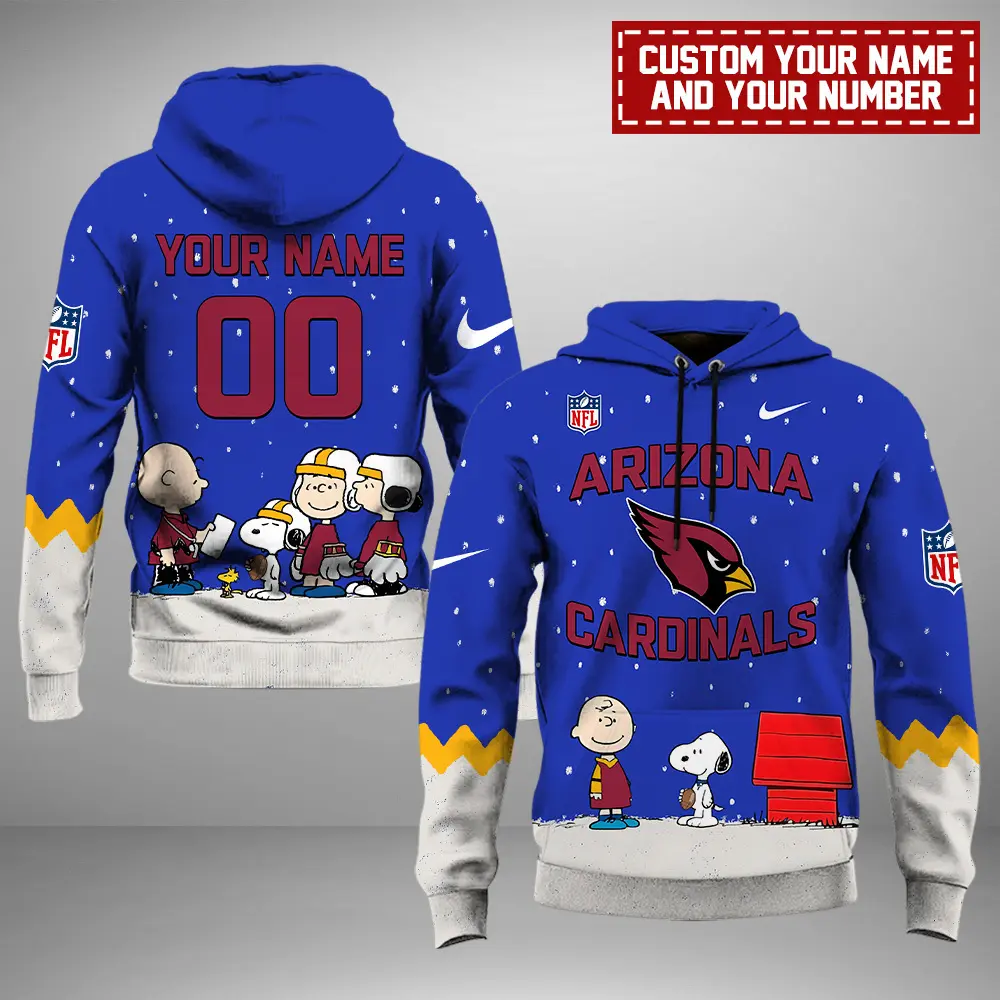 Arizona Cardinals NFL Peanuts & Snoopy Night 2024 Personalized Unisex Hoodie