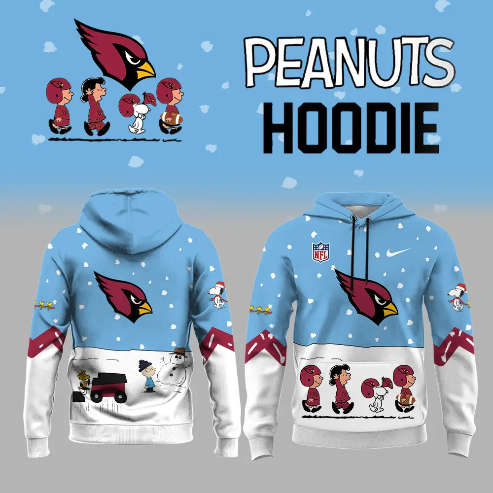 Arizona Cardinals NFL Peanuts Snoopy Night Nike Unisex Hoodie