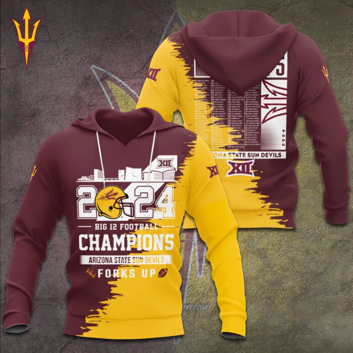 Arizona State Sun Devils football Performance Unisex Hoodie CGN5458