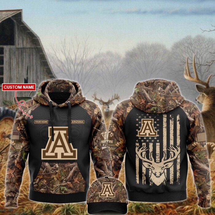 Arizona Wildcats NCAA x Hunting Unisex Hoodie Cap Joggers Set 2024/25 HCJ1071