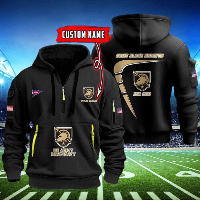 Army Black Knights Quarter Zip Hoodie NCAA2041