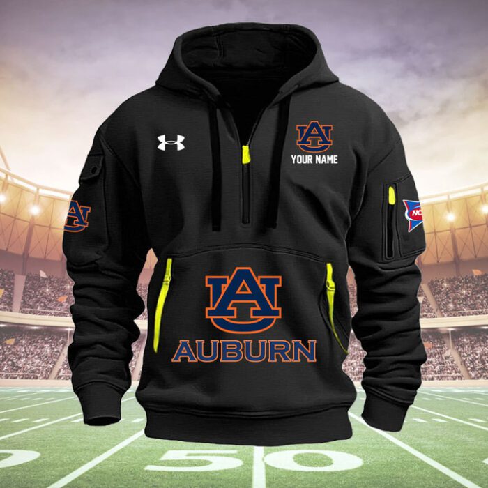 Auburn Tigers Quarter Zip Hoodie NCAA2048